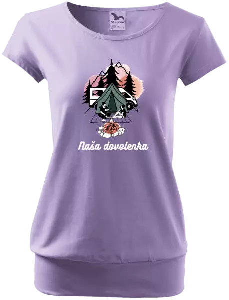 Dámske tričko Camp, naše dovolená - kopie