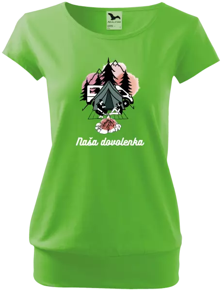 Dámske tričko Camp, naše dovolená - kopie