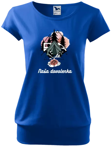 Dámske tričko Camp, naše dovolená - kopie
