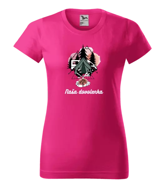 Dámske tričko Camp, naše dovolená - kopie