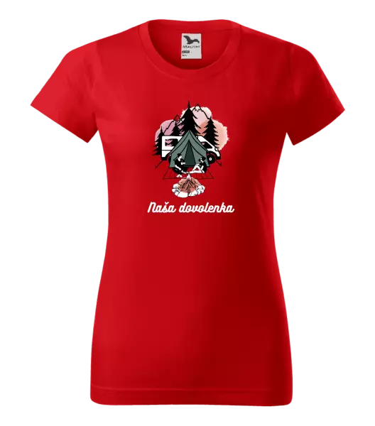 Dámske tričko Camp, naše dovolená - kopie