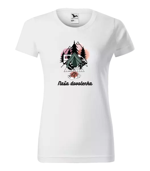 Dámske tričko Camp, naše dovolená - kopie