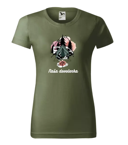 Dámske tričko Camp, naše dovolená - kopie