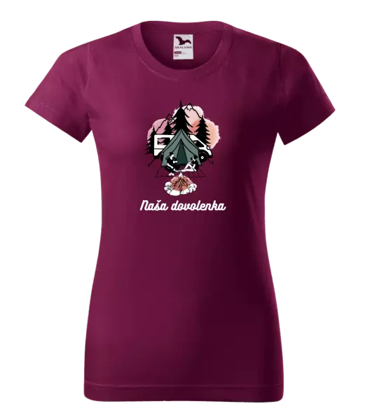 Dámske tričko Camp, naše dovolená - kopie