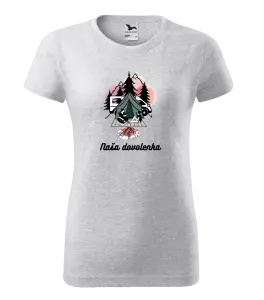 Dámske tričko Camp, naše dovolená - kopie