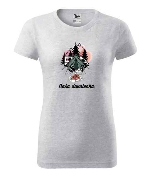 Dámske tričko Camp, naše dovolená - kopie