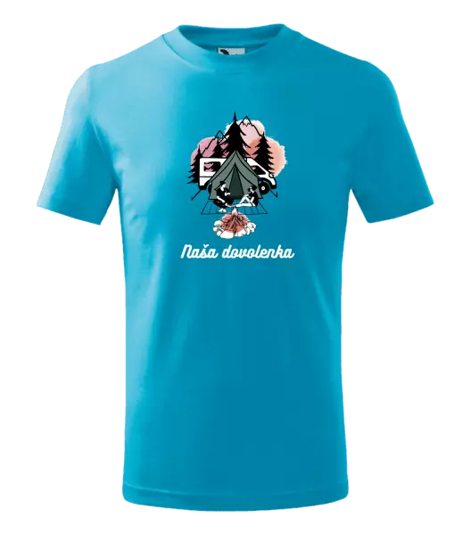 Detské tričko Camp, naše dovolená - kopie