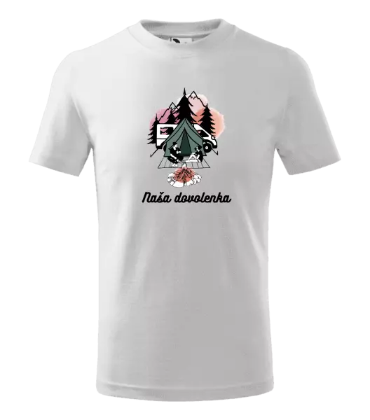 Detské tričko Camp, naše dovolená - kopie