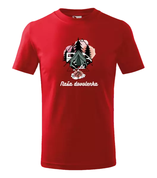 Detské tričko Camp, naše dovolená - kopie