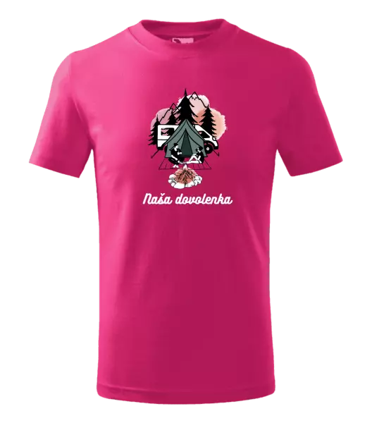 Detské tričko Camp, naše dovolená - kopie