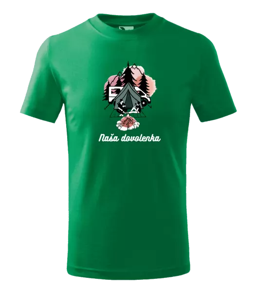 Detské tričko Camp, naše dovolená - kopie