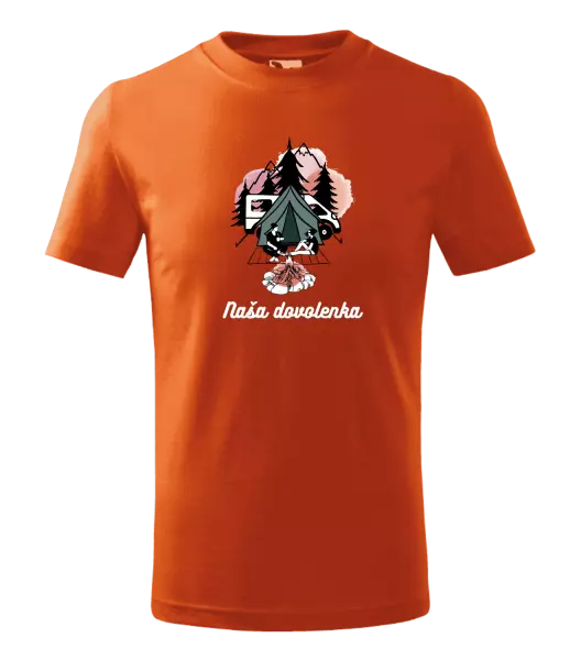 Detské tričko Camp, naše dovolená - kopie