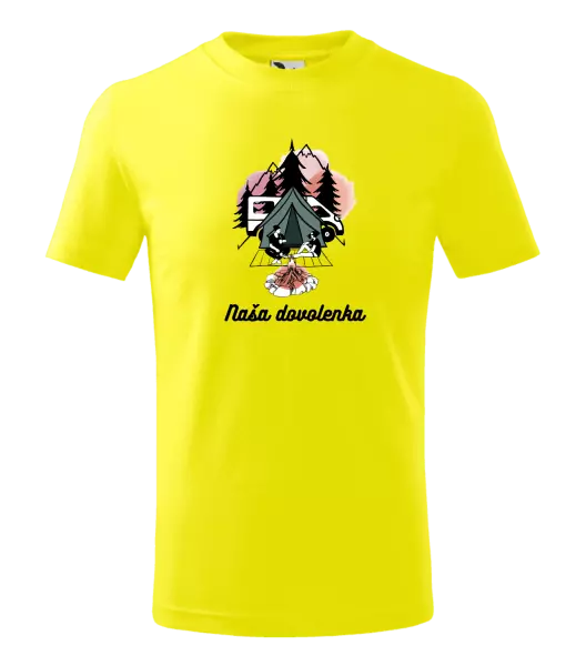 Detské tričko Camp, naše dovolená - kopie