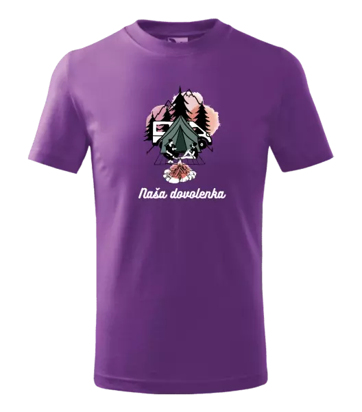 Detské tričko Camp, naše dovolená - kopie