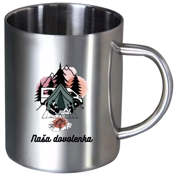 Nerezový hrnček Camp, naše dovolená - kopie
