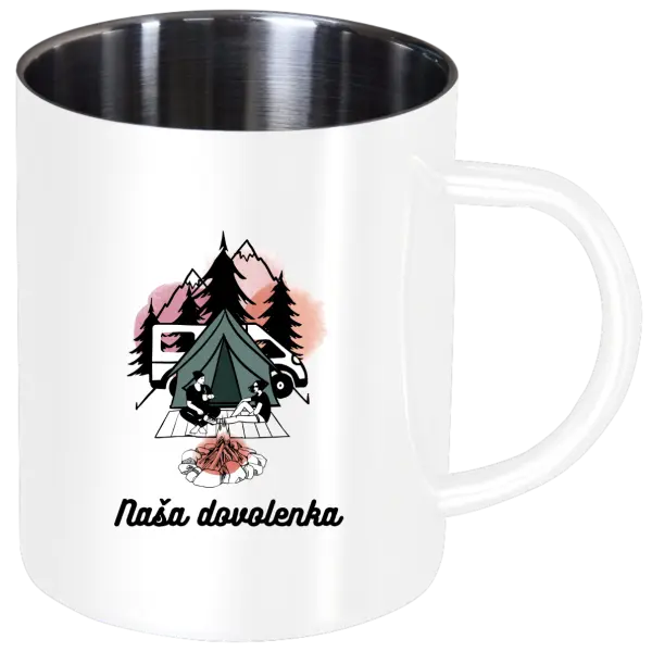 Nerezový hrnček Camp, naše dovolená - kopie