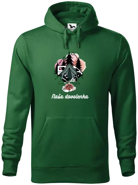 Pánska mikina Camp, naše dovolená - kopie