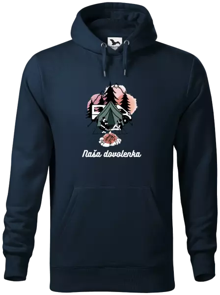 Pánska mikina Camp, naše dovolená - kopie