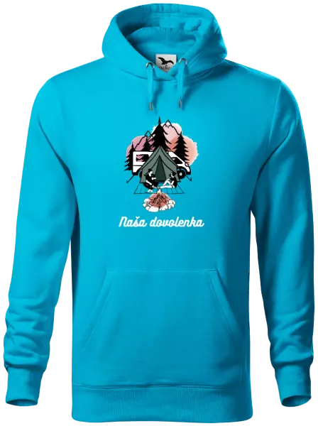 Pánska mikina Camp, naše dovolená - kopie