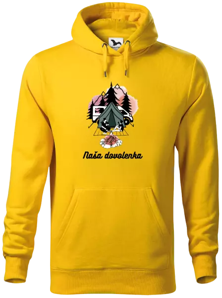 Pánska mikina Camp, naše dovolená - kopie