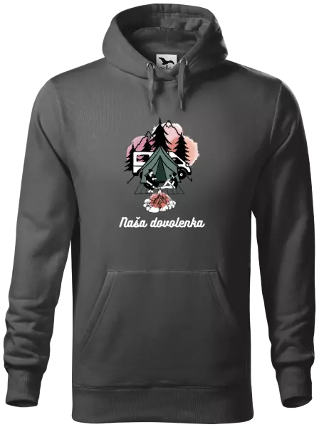 Pánska mikina Camp, naše dovolená - kopie