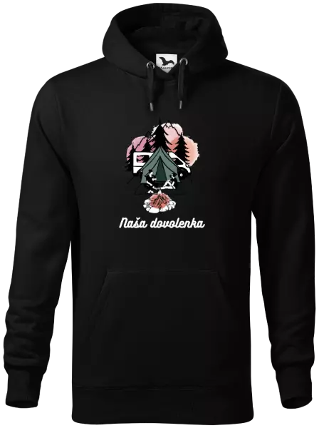 Pánska mikina Camp, naše dovolená - kopie