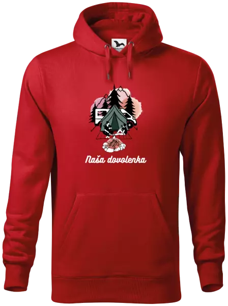 Pánska mikina Camp, naše dovolená - kopie