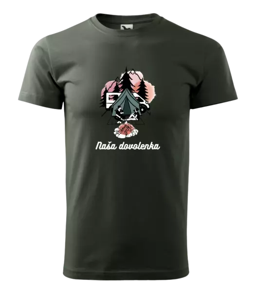 Pánske tričko Camp, naše dovolená - kopie