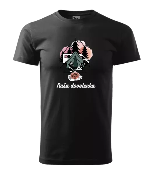 Pánske tričko Camp, naše dovolená - kopie