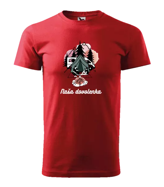 Pánske tričko Camp, naše dovolená - kopie