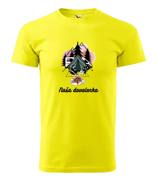 Pánske tričko Camp, naše dovolená - kopie