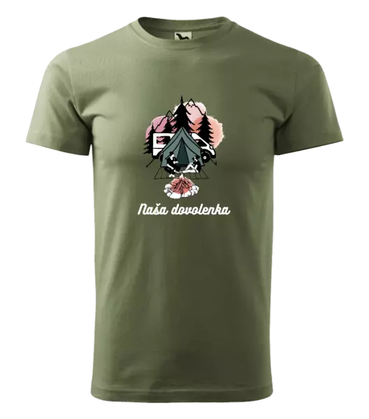 Pánske tričko Camp, naše dovolená - kopie