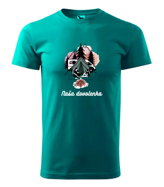 Pánske tričko Camp, naše dovolená - kopie