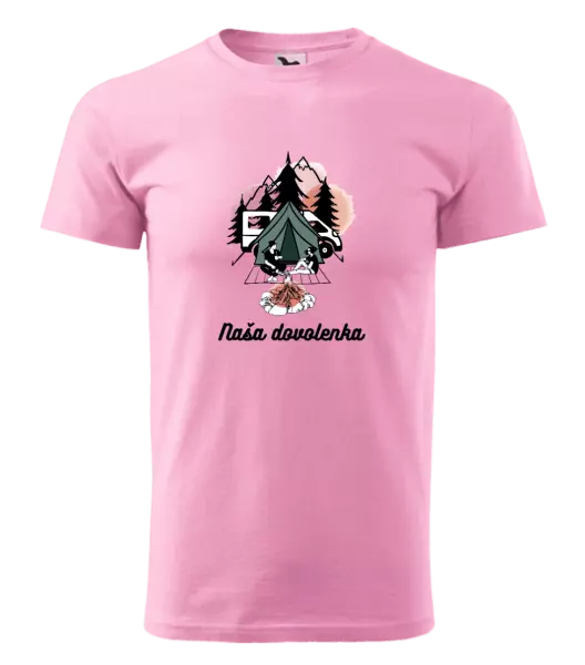 Pánske tričko Camp, naše dovolená - kopie