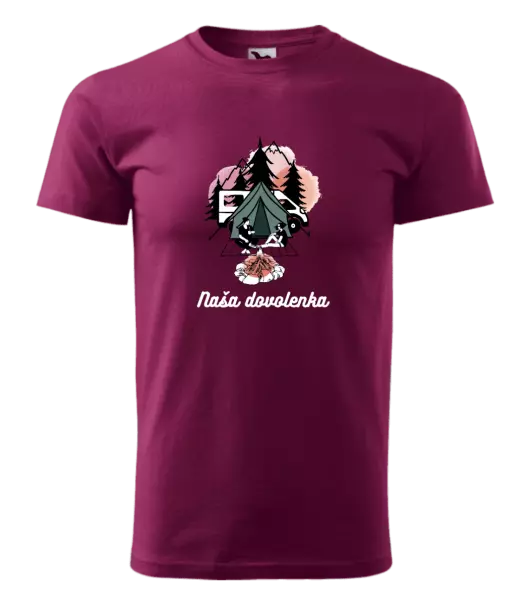 Pánske tričko Camp, naše dovolená - kopie