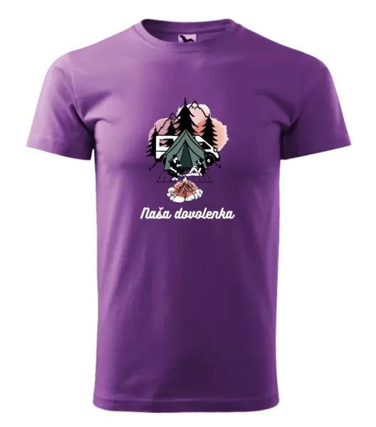 Pánske tričko Camp, naše dovolená - kopie