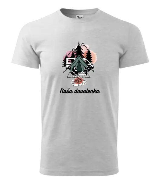 Pánske tričko Camp, naše dovolená - kopie