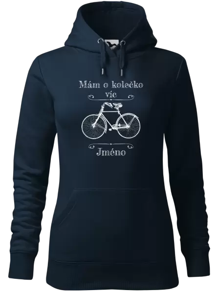 Dámská mikina Mám o kolečko víc se jménem