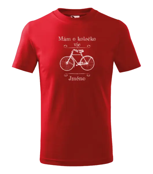 Dětské tričko Mám o kolečko víc se jménem