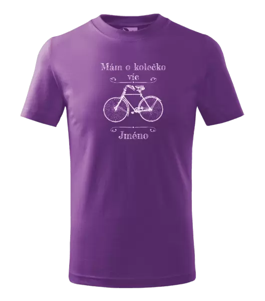 Dětské tričko Mám o kolečko víc se jménem