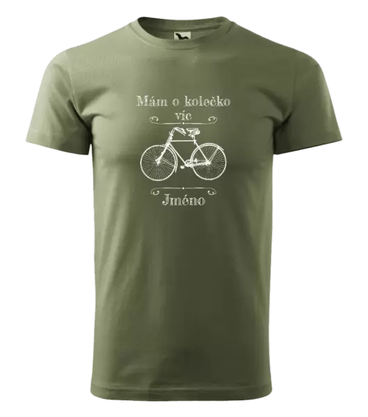 Pánské tričko Mám o kolečko víc se jménem
