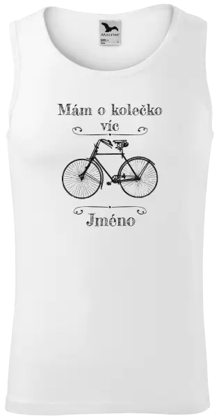 Pánské tílko Mám o kolečko víc se jménem