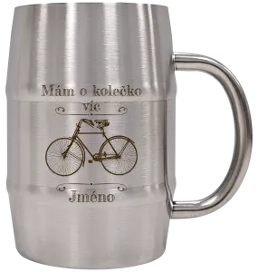 Nerezový chladicí půllitr Mám o kolečko víc se jménem