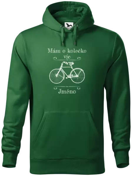 Pánská mikina Mám o kolečko víc se jménem
