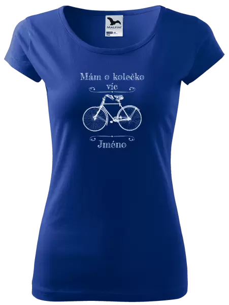 Dámské tričko Mám o kolečko víc se jménem