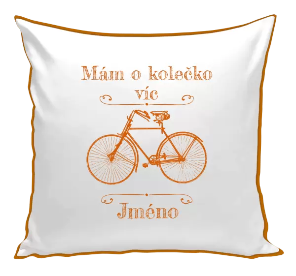 Polštář Mám o kolečko víc se jménem