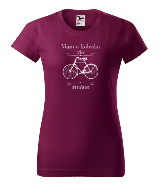 Dámské tričko Mám o kolečko víc se jménem