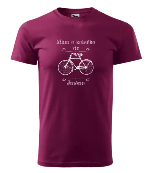 Pánské tričko Mám o kolečko víc se jménem