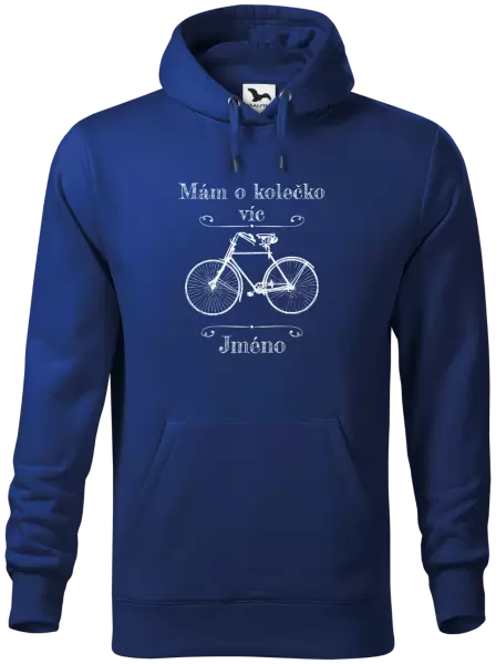Pánská mikina Mám o kolečko víc se jménem