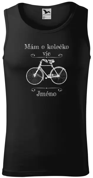 Pánské tílko Mám o kolečko víc se jménem